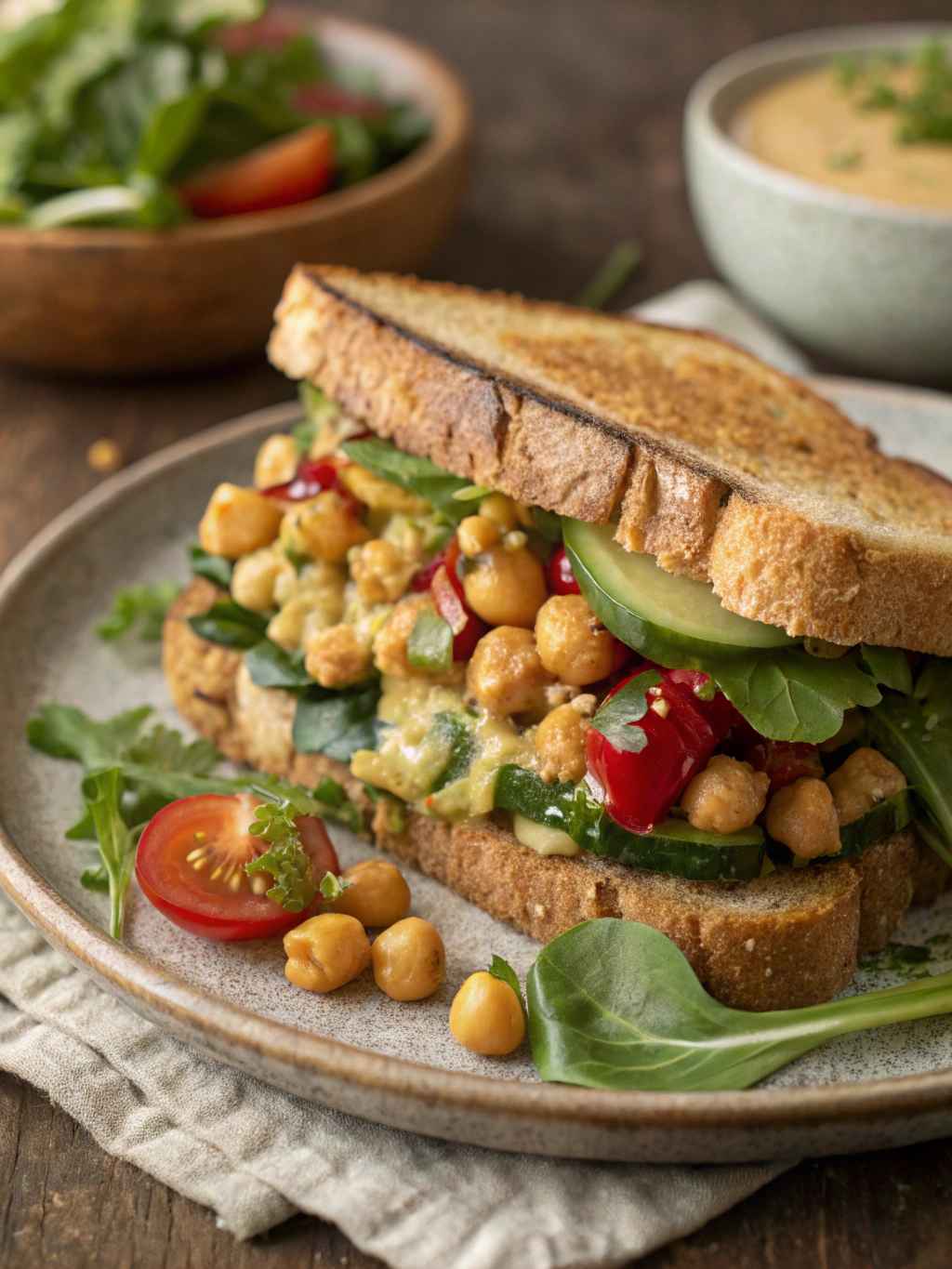Chickpea Salad Melts
