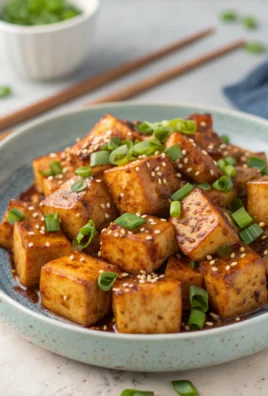 Easy Honey Garlic Tofu With Soy & Sesame