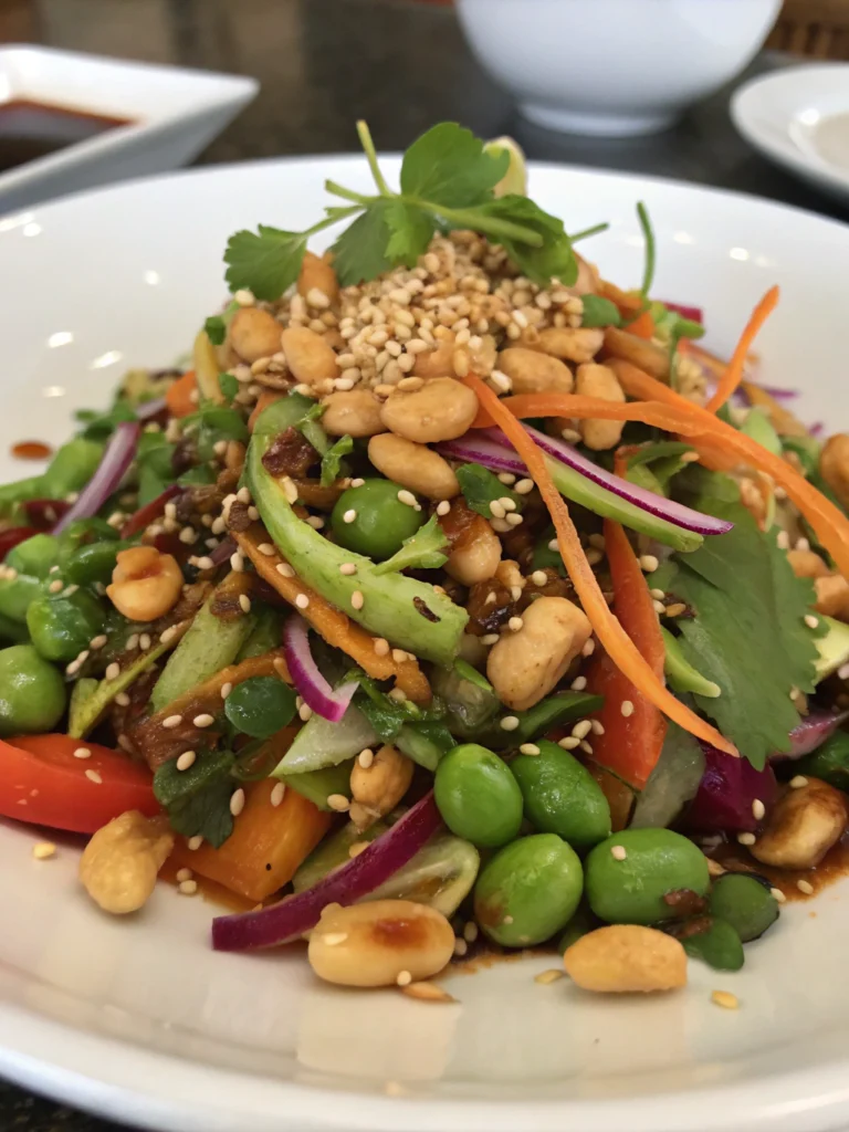 Edamame Peanut Crunch Salad