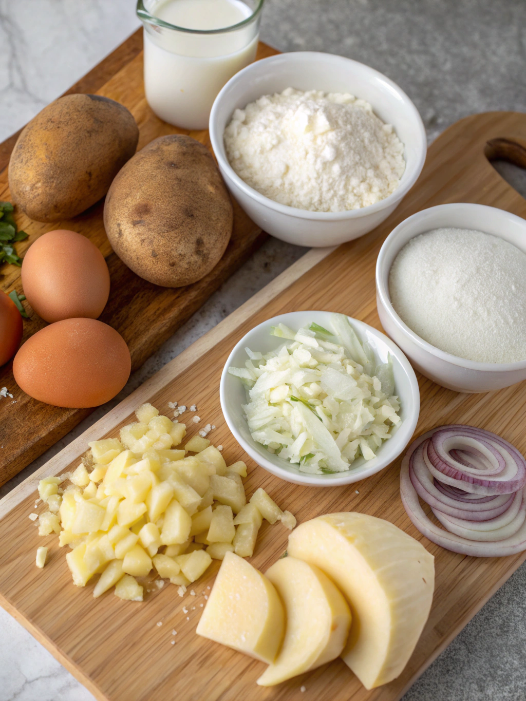 German Potato Pancakes ingredients