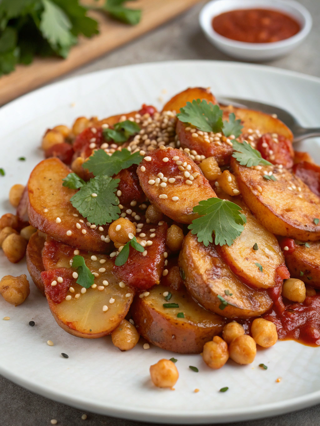 Gochujang Potatoes and Chickpeas ingredients