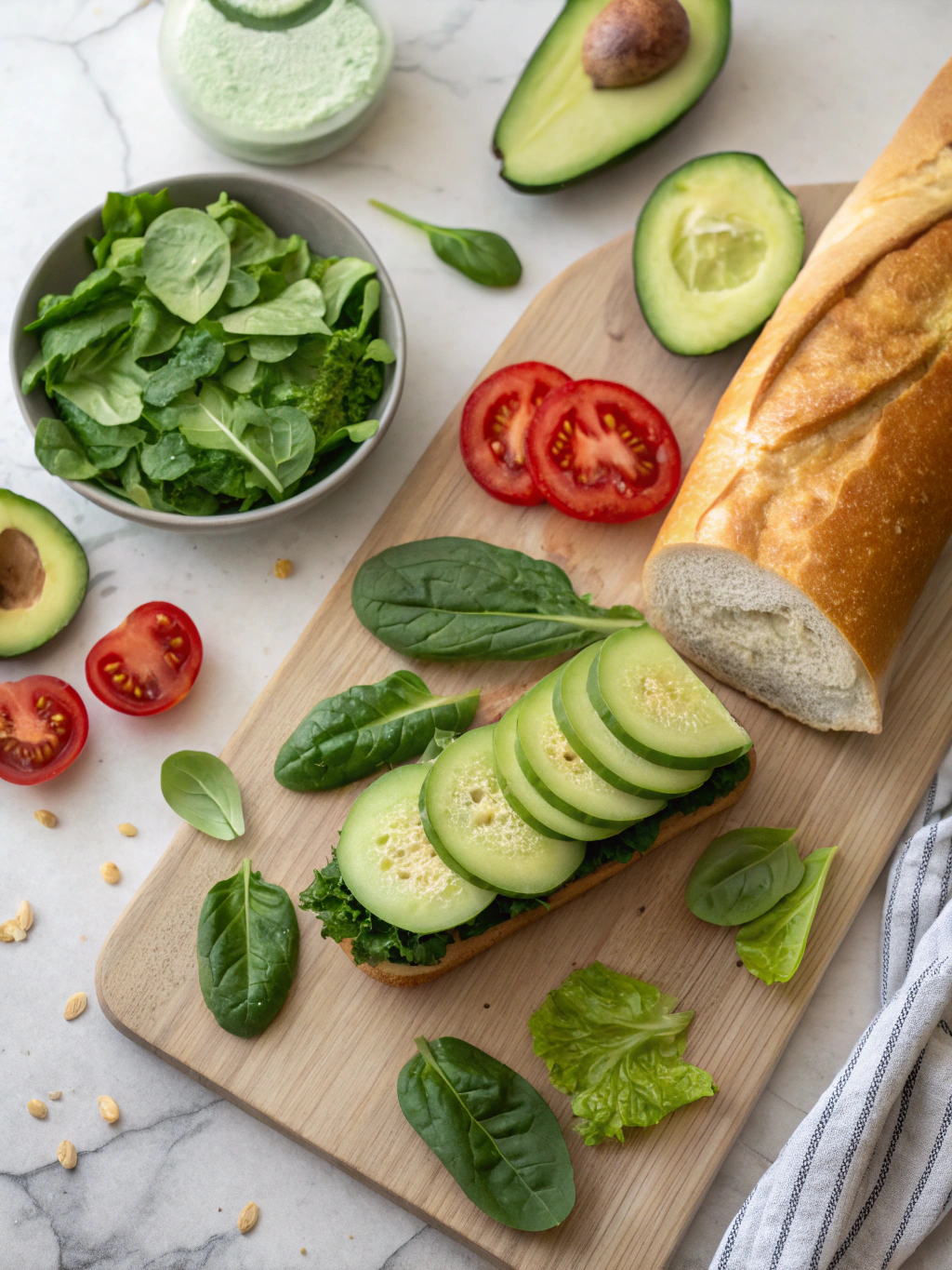 Green Goddess Salad Sandwich ingredients