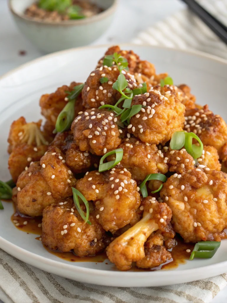 Sticky Sesame Cauliflower