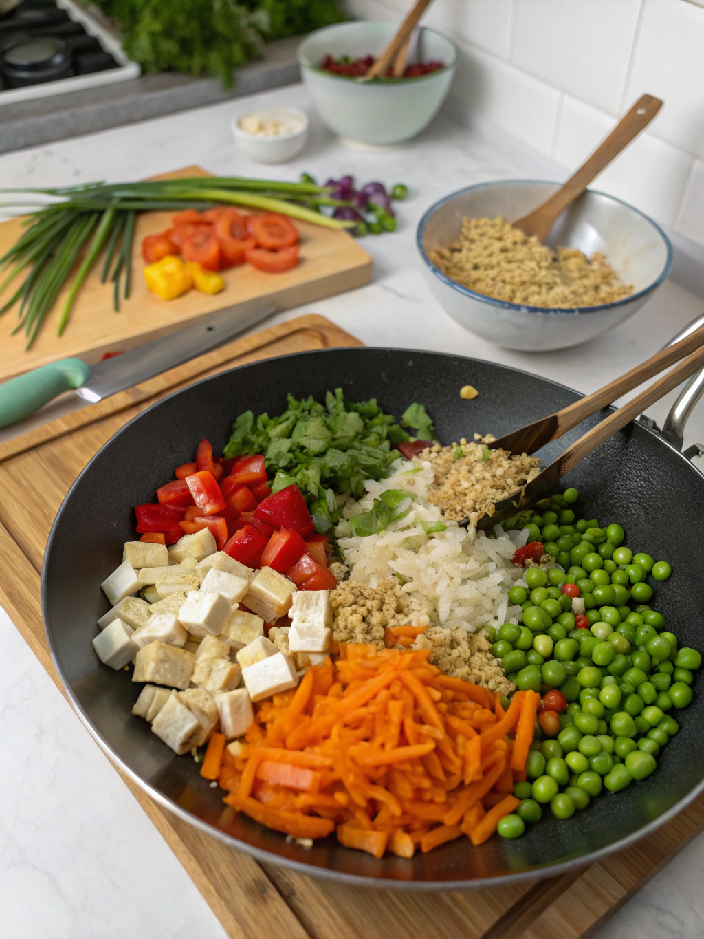 Preparing The Best Vegan Fried Rice