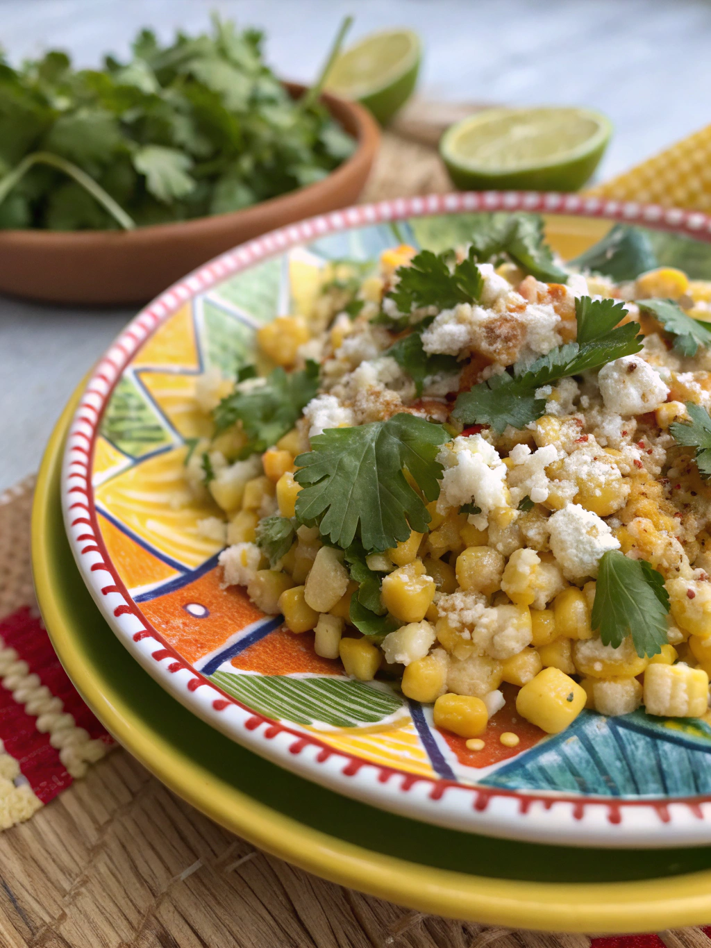 Serving suggestions for Vibrant Mexican Street Corn Salad