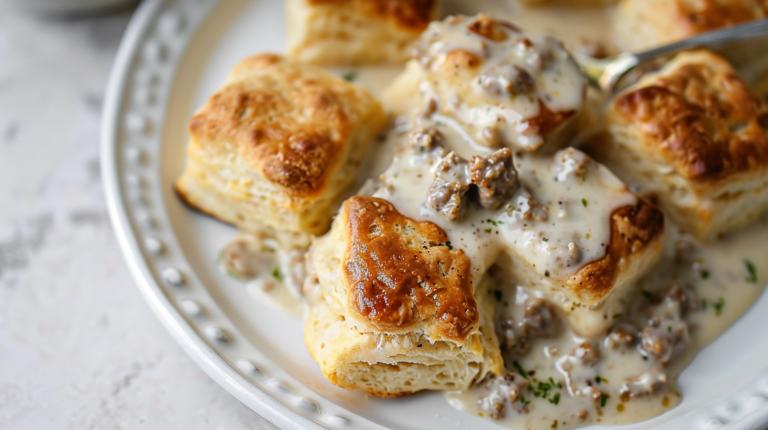 Biscuits and Gravy Casserole