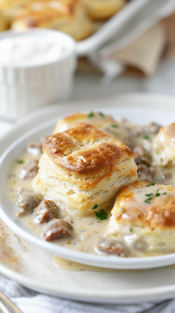 Biscuits and Gravy Casserole