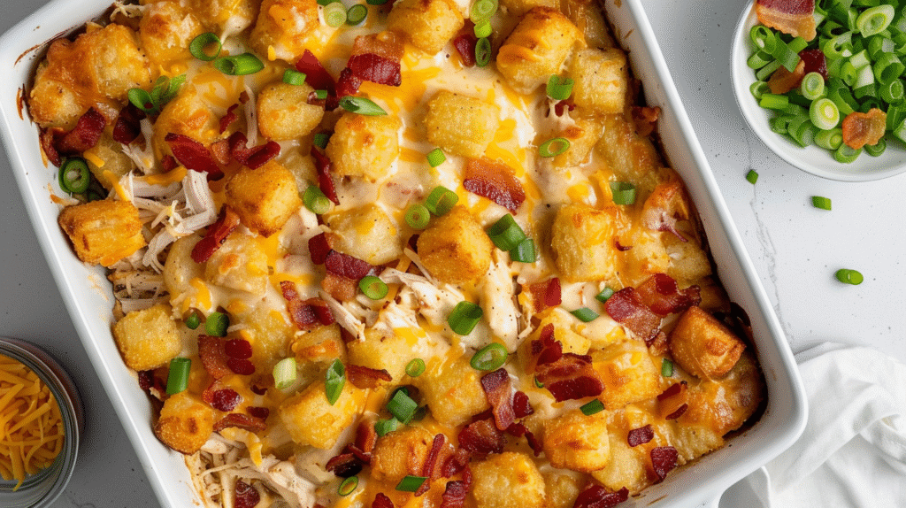 Cracked Out Tater Tot Breakfast Casserole