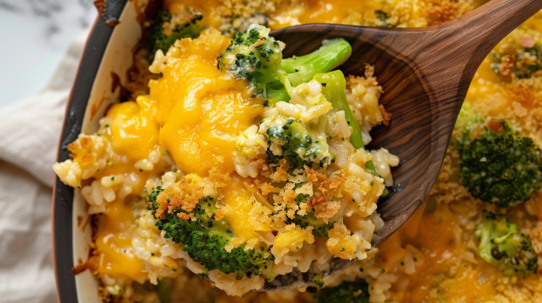 Easy Crockpot Cheesy Chicken Broccoli Rice