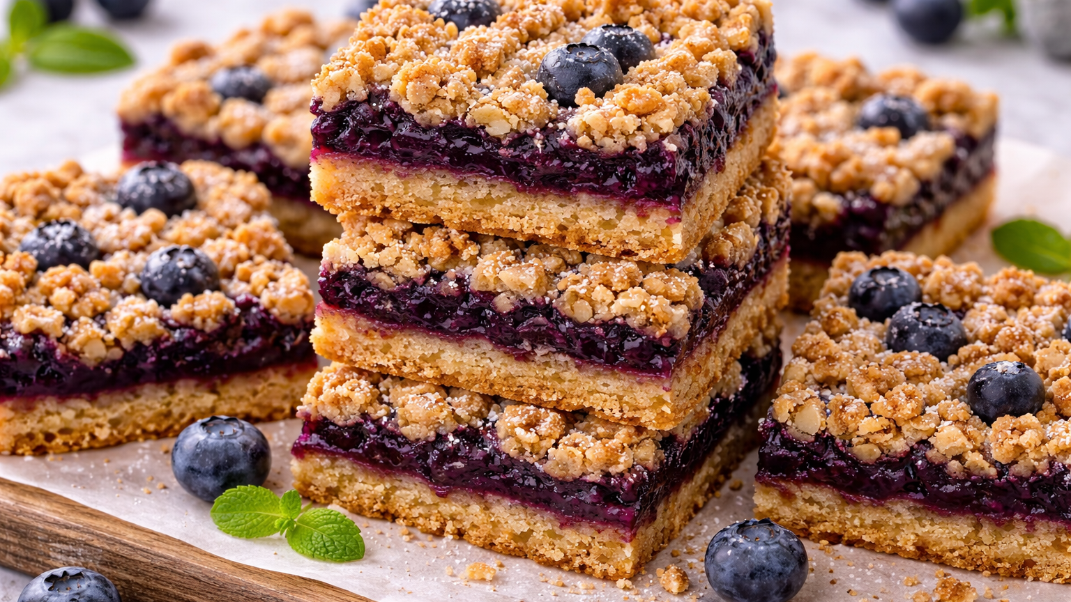 Vegan Blueberry Bars
