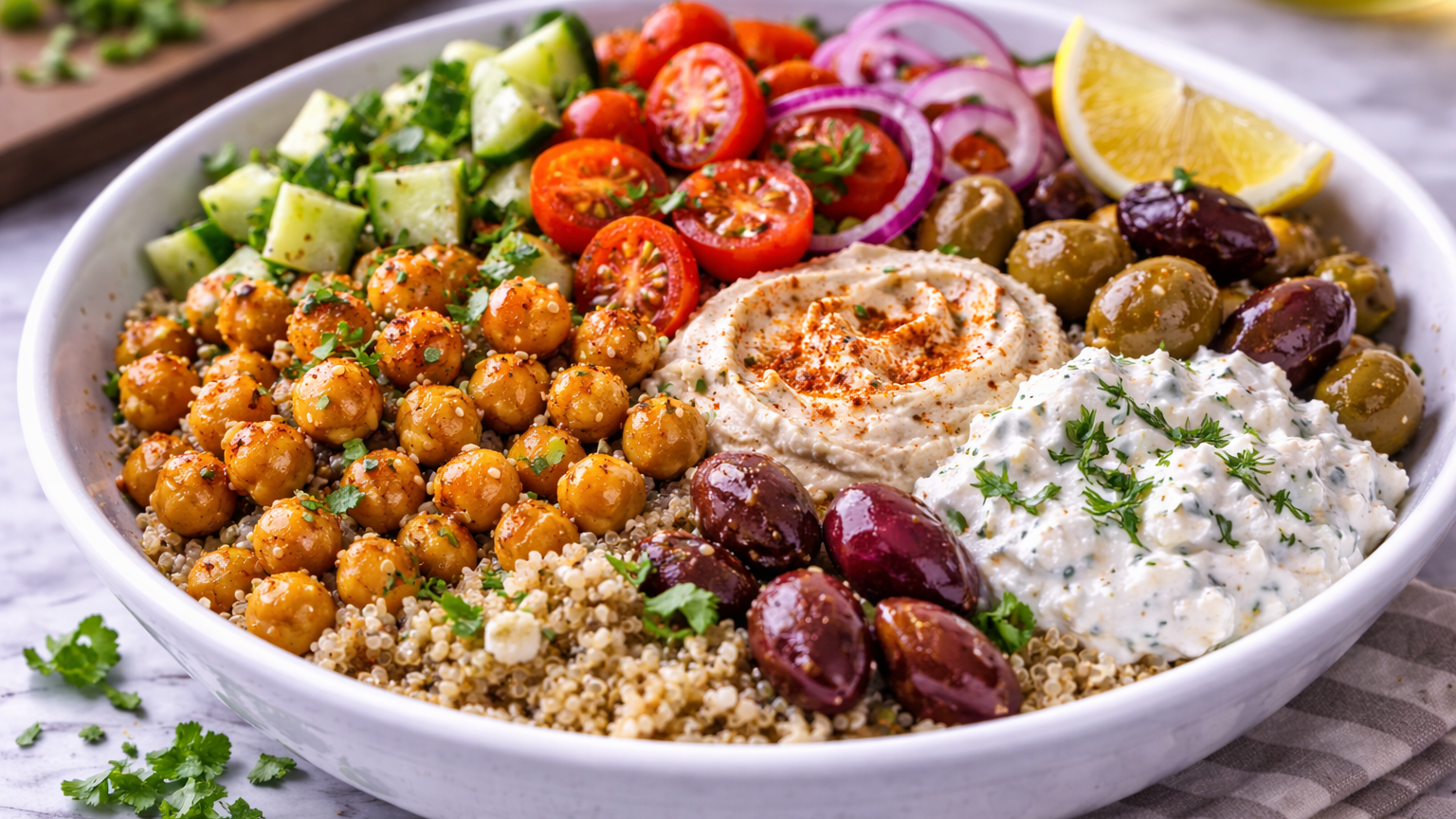 5-Minute Mediterranean Bowl