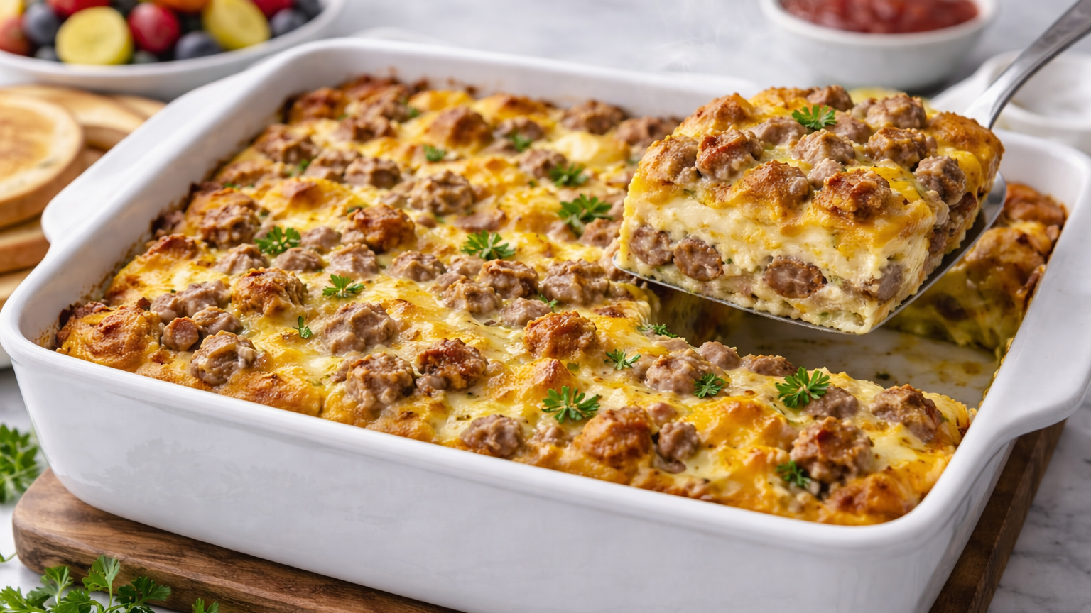 Easy Sausage and Egg Casserole