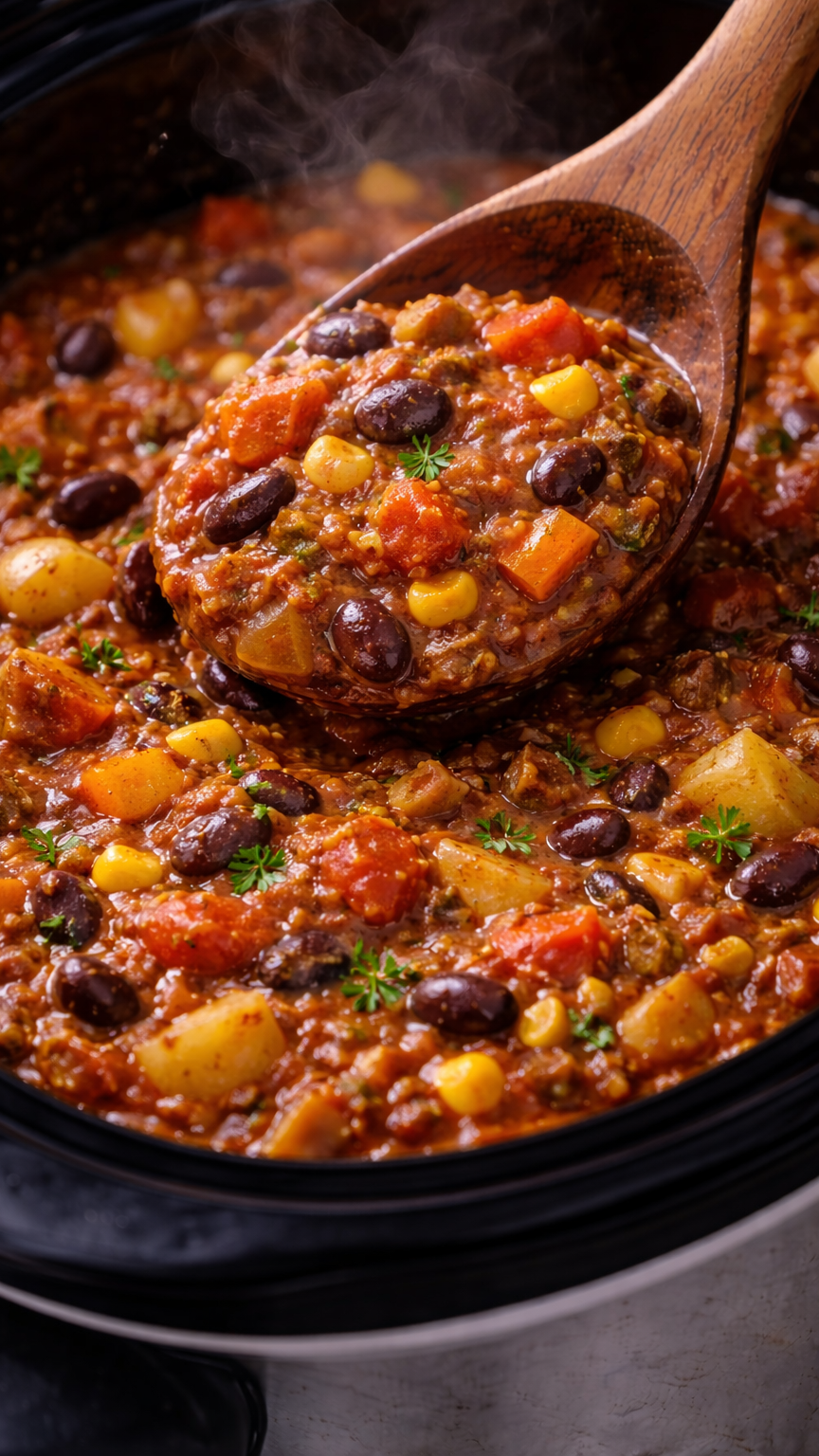Potluck Crockpot Chili The Ultimate Crowd-Pleasing Vegan Feast