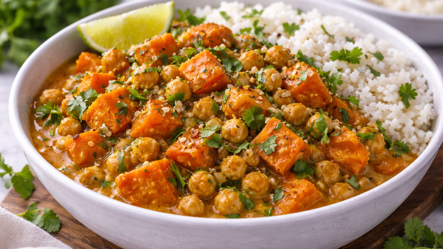 Sweet Potato and Chickpea Curry