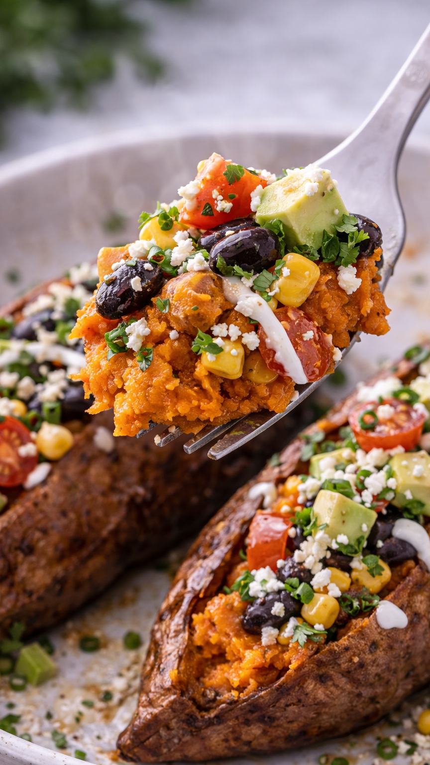 Loaded Roasted Sweet Potato