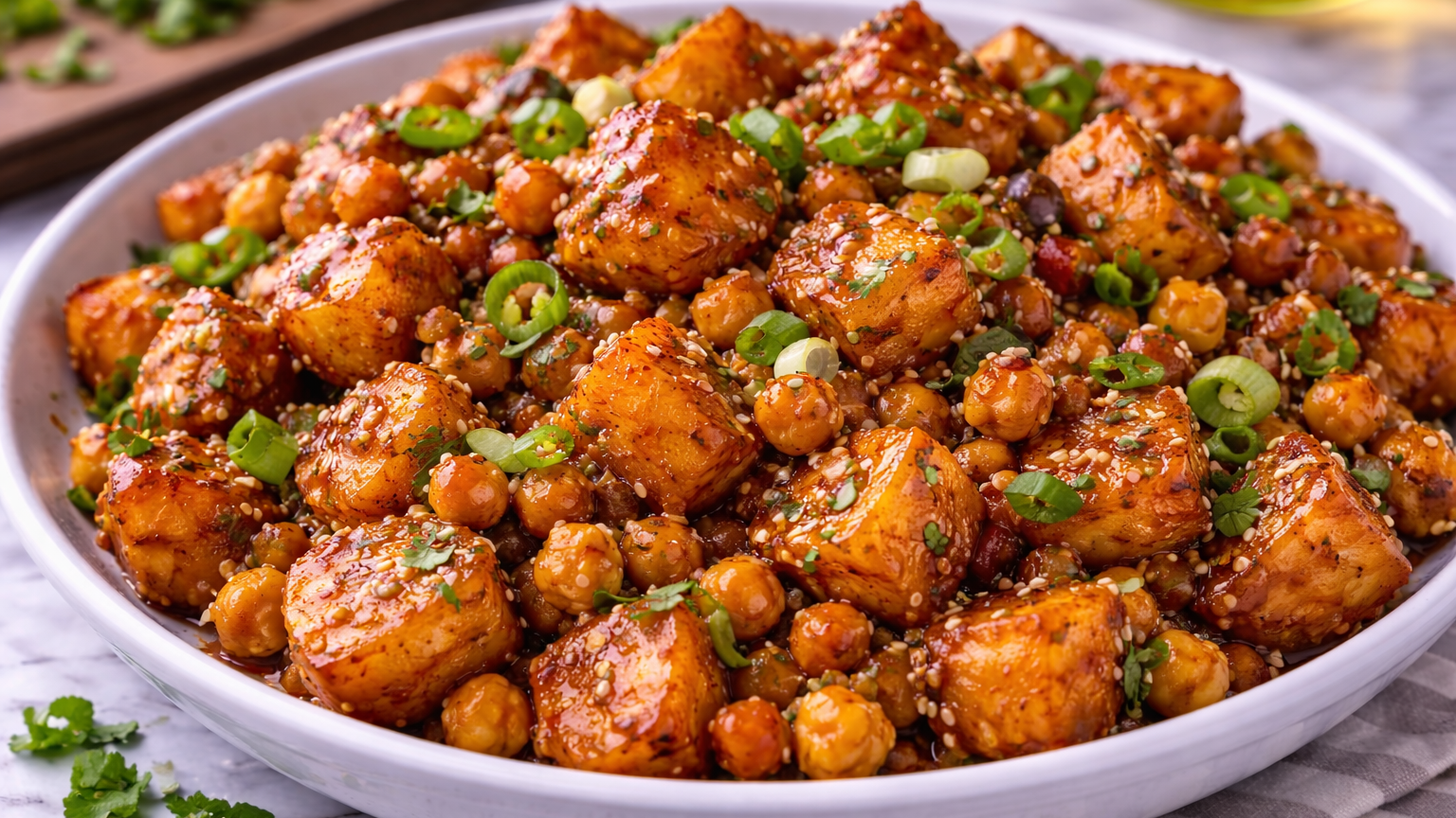 Gochujang Potatoes and Chickpeas