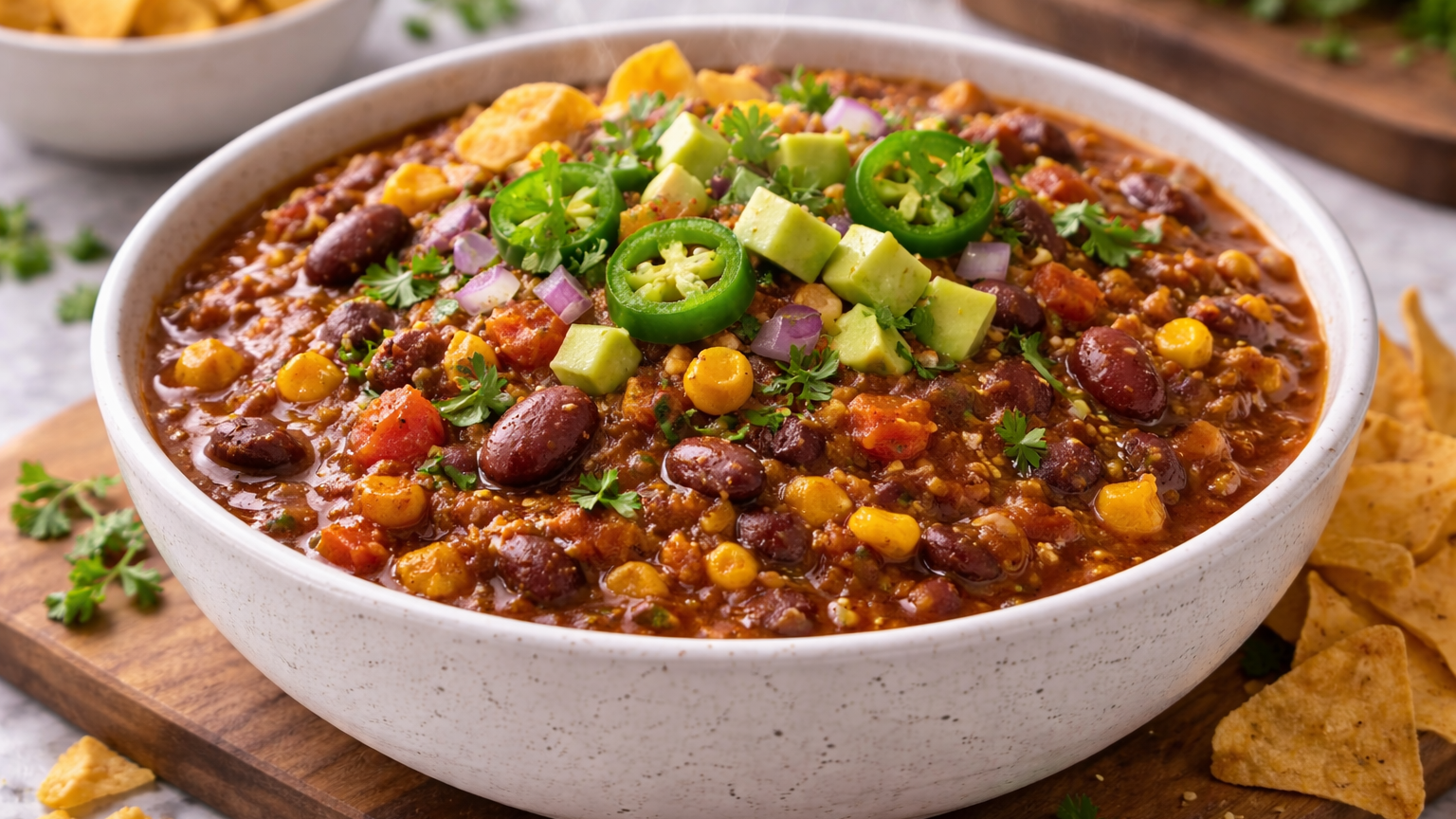 Potluck Crockpot Chili The Ultimate Crowd-Pleasing Vegan Feast
