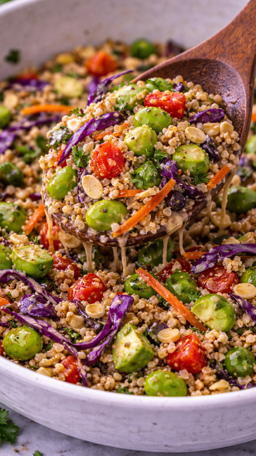 Crunchy Thai Quinoa Salad Combines