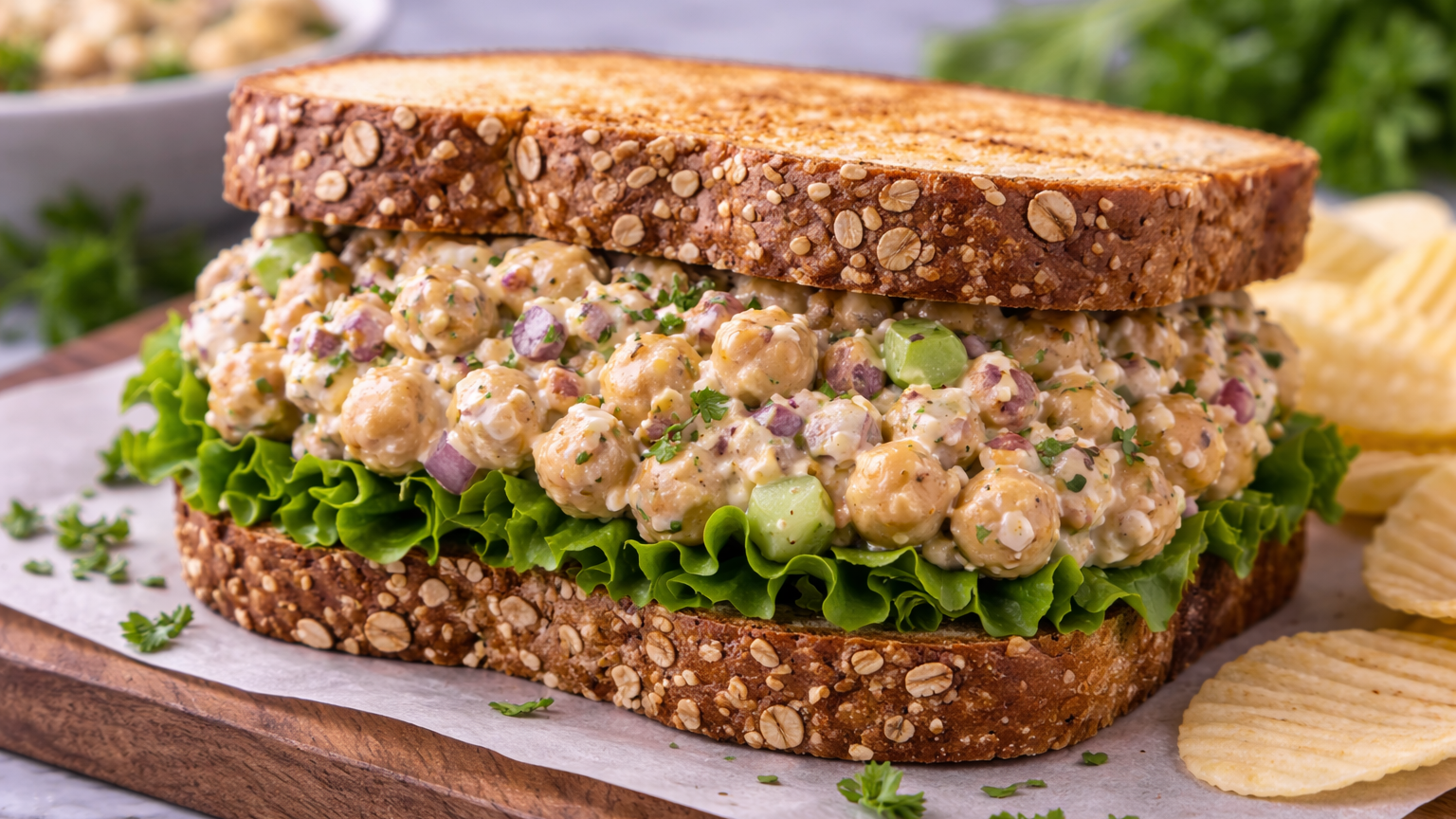 Chickpea Salad Sandwich