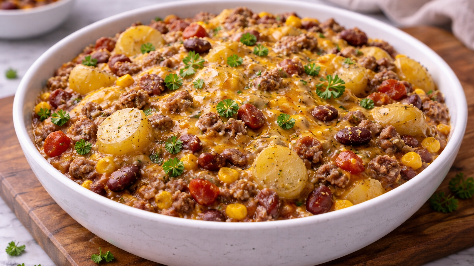 Slow Cooker Cowboy Casserole