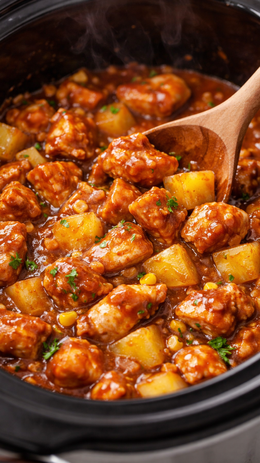 Sweet Hawaiian Crock Pot Chicken