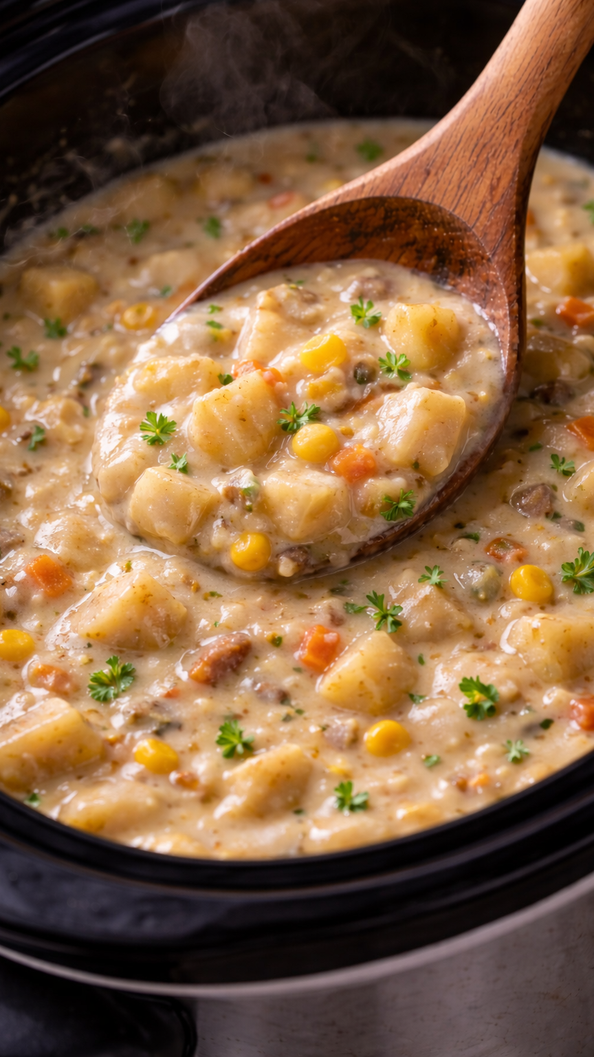 Vegan Crock Pot Loaded Potato Soup The Ultimate Slow-Cooked Comfort